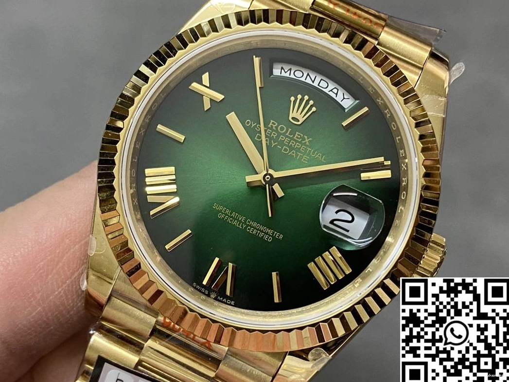 Day Green Tungsten Factory Rolex v5 M228238-0069 Dial Bold QF Steel 1023 Date 0824